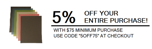 5 PERCENT OFF 75 DOLLAR PURCHASE IMAGE