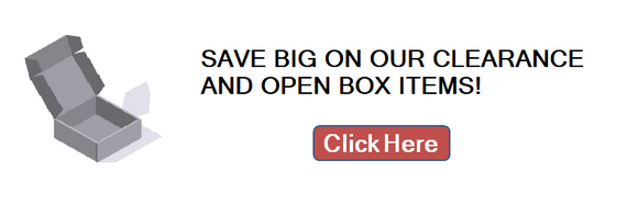 SAVE BIG ON CLEARANCE AND OPEN BOX BANNER AD