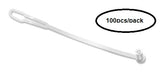 F1-90010W Fiber Optic 2.5mm ID Plastic Ferrules Dust Cap With Jacket Strap. Fits ST/SC/FC Fiber Connector Matting Sleeves and Adapter
