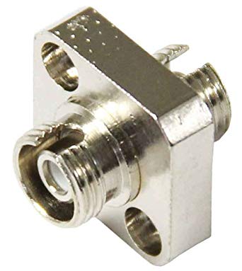 F1-8521S FC/APC Single Mode Mating Sleeve, Zirconia Sleeve, Square Flanged Mount