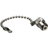 F1-9229-ST Metal Cap & Chain for ST Mating Sleeves/Adapters