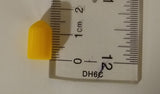 CPCY-B Fiber Optic Dust Cap For FC Rubber Connector and Adapters 100 pcs/pack, Yellow Color
