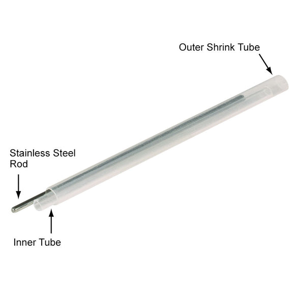 MINI140CDS-25 2.0mm Diameter 40mm Length Steel Member Fusion Splice Sleeve 25pcs/ Pack