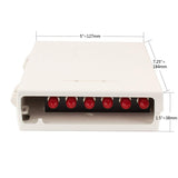 Molex Compact Wall Mount 6 Port ST Loaded with Multimode Adapters