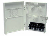 WFR-00030-02  Molex Compact Wall Mount Box for Optical Fiber, 6-port SC style, Unloaded