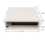 WFR-00030-02  Molex Compact Wall Mount Box for Optical Fiber, 6-port SC style, Unloaded